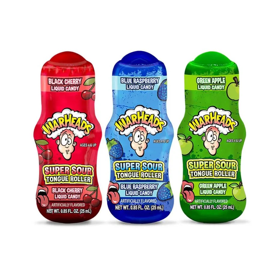 WARHEADS SUPER SOUR TONGUE ROLLERS