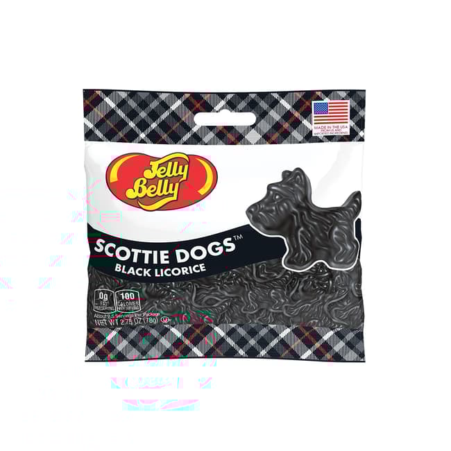JB SCOTTIE DOG BLACK LICORICE BAG
