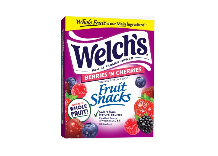 WELCHS FRUIT SNACKS BERRIES N CHERRIES
