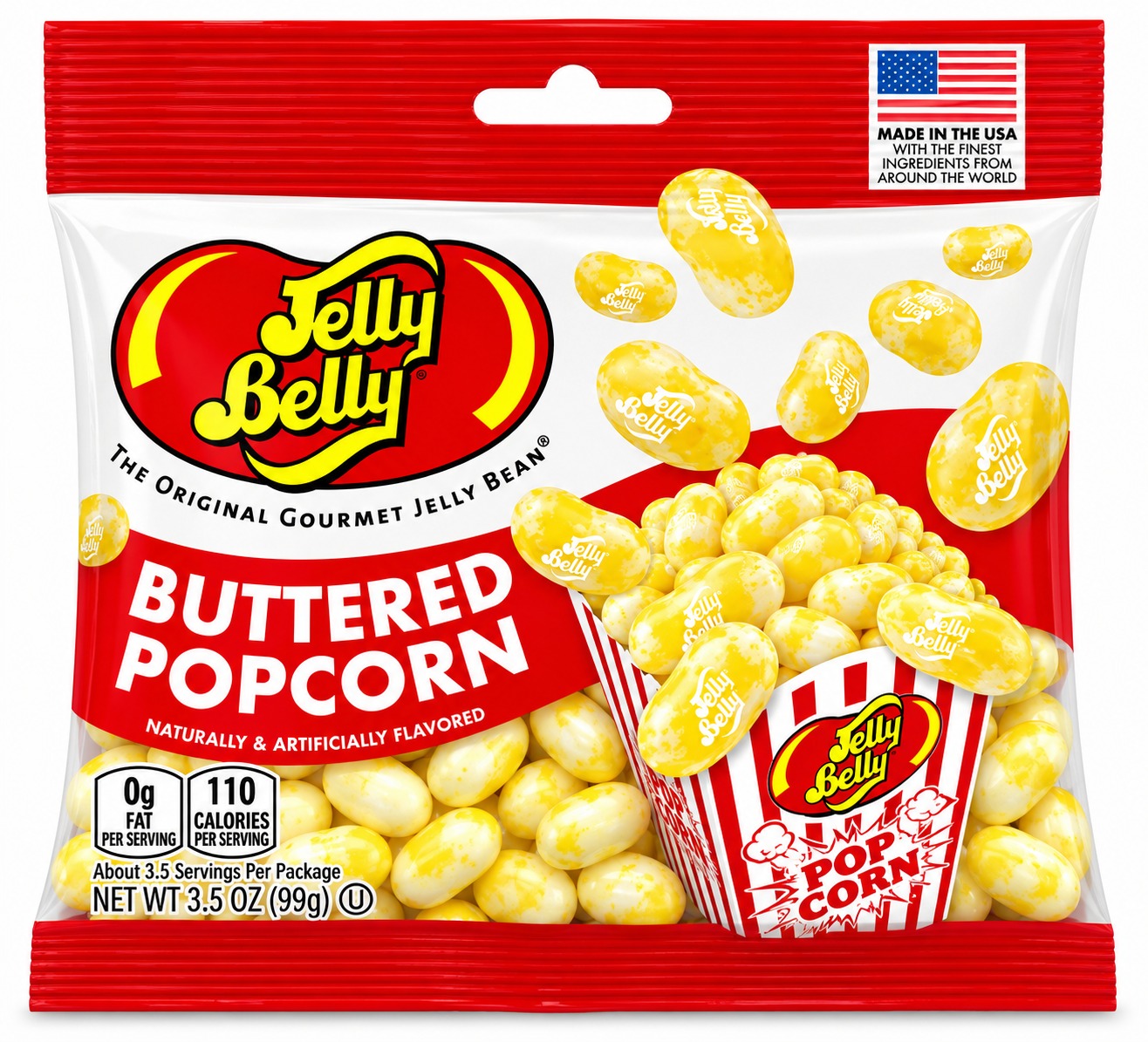 JB BUTTERED POPCORN BAG