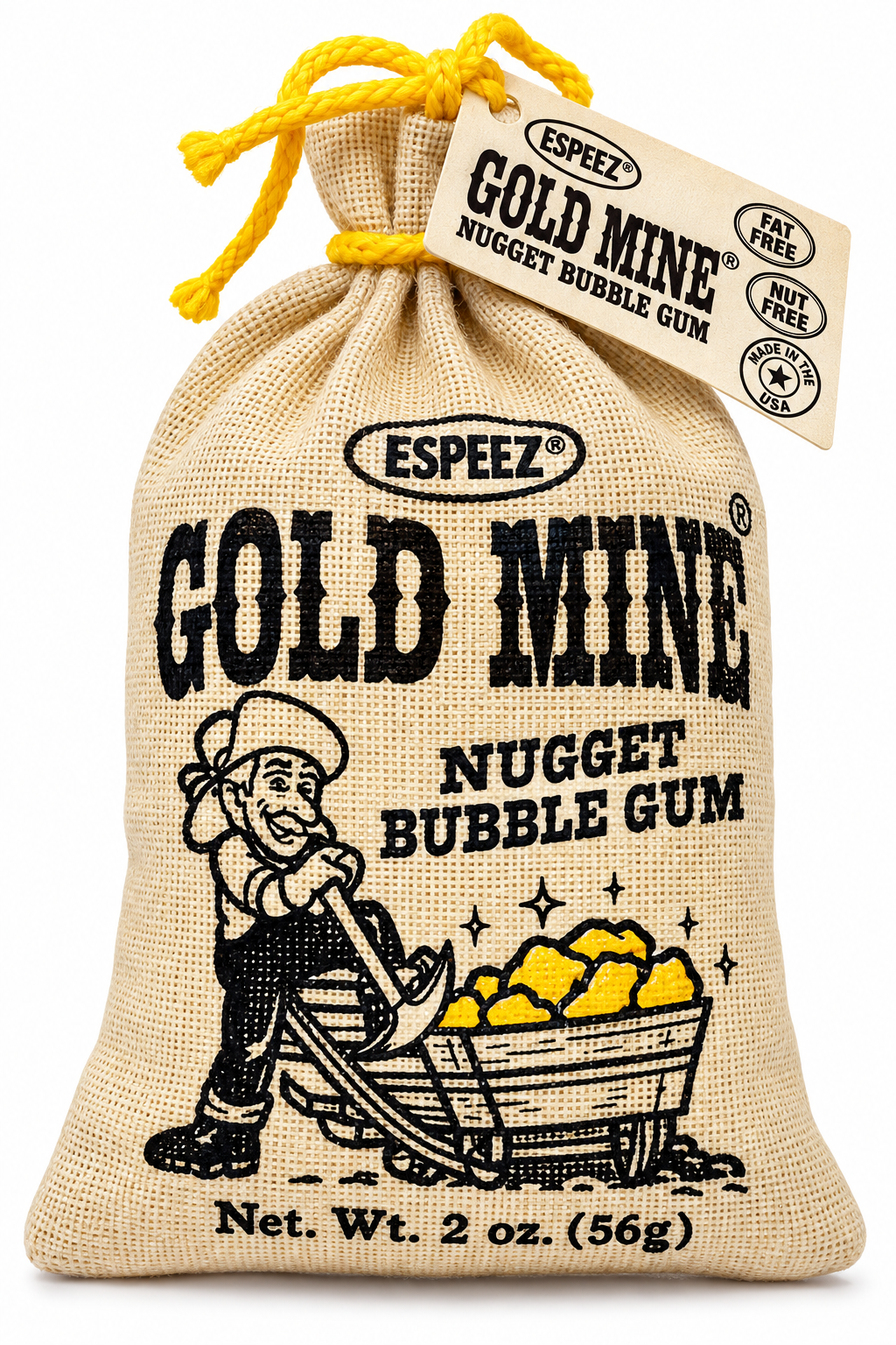 ESPEEZ GOLD MINE BUBBLE GUM