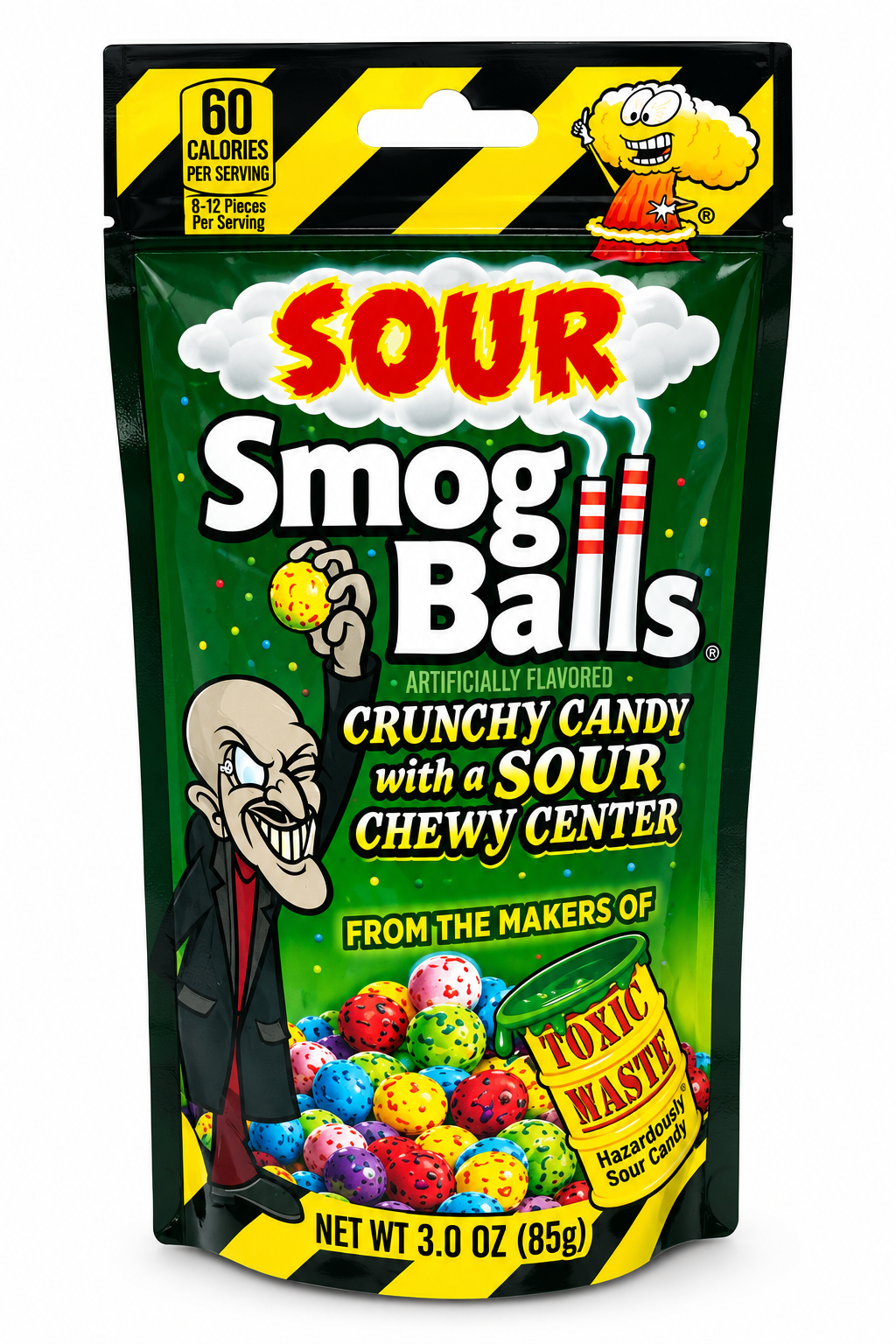TOXIC WASTE BAG SMOG BALLS BAG
