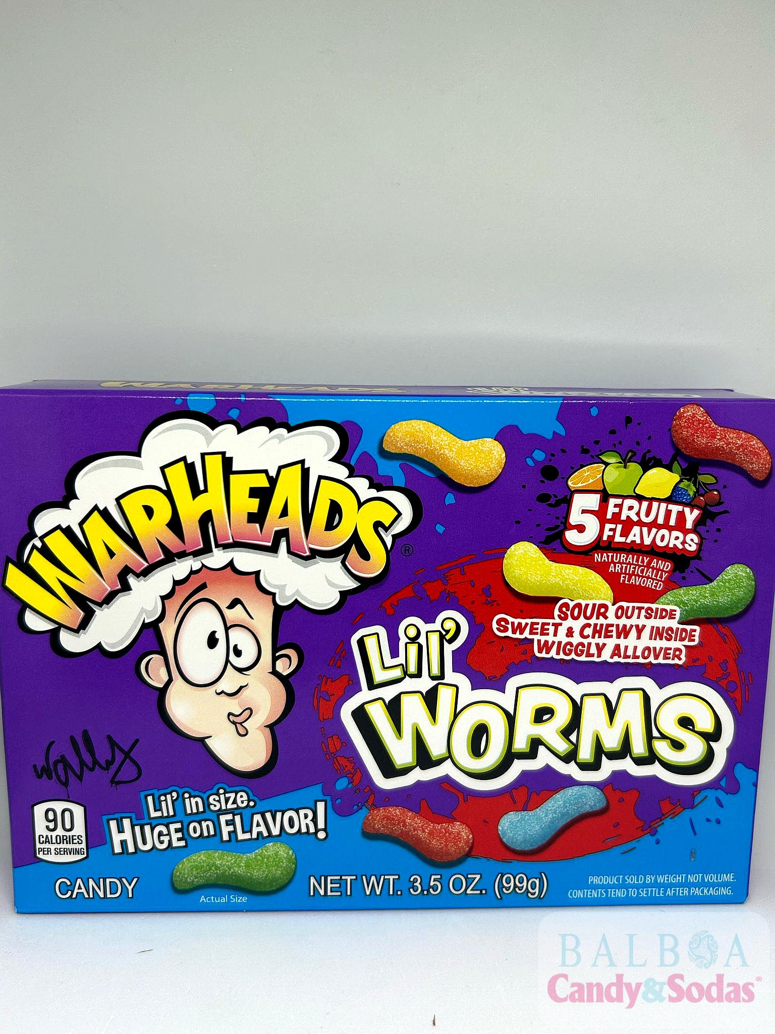 WARHEADS LIL WORMS BOX