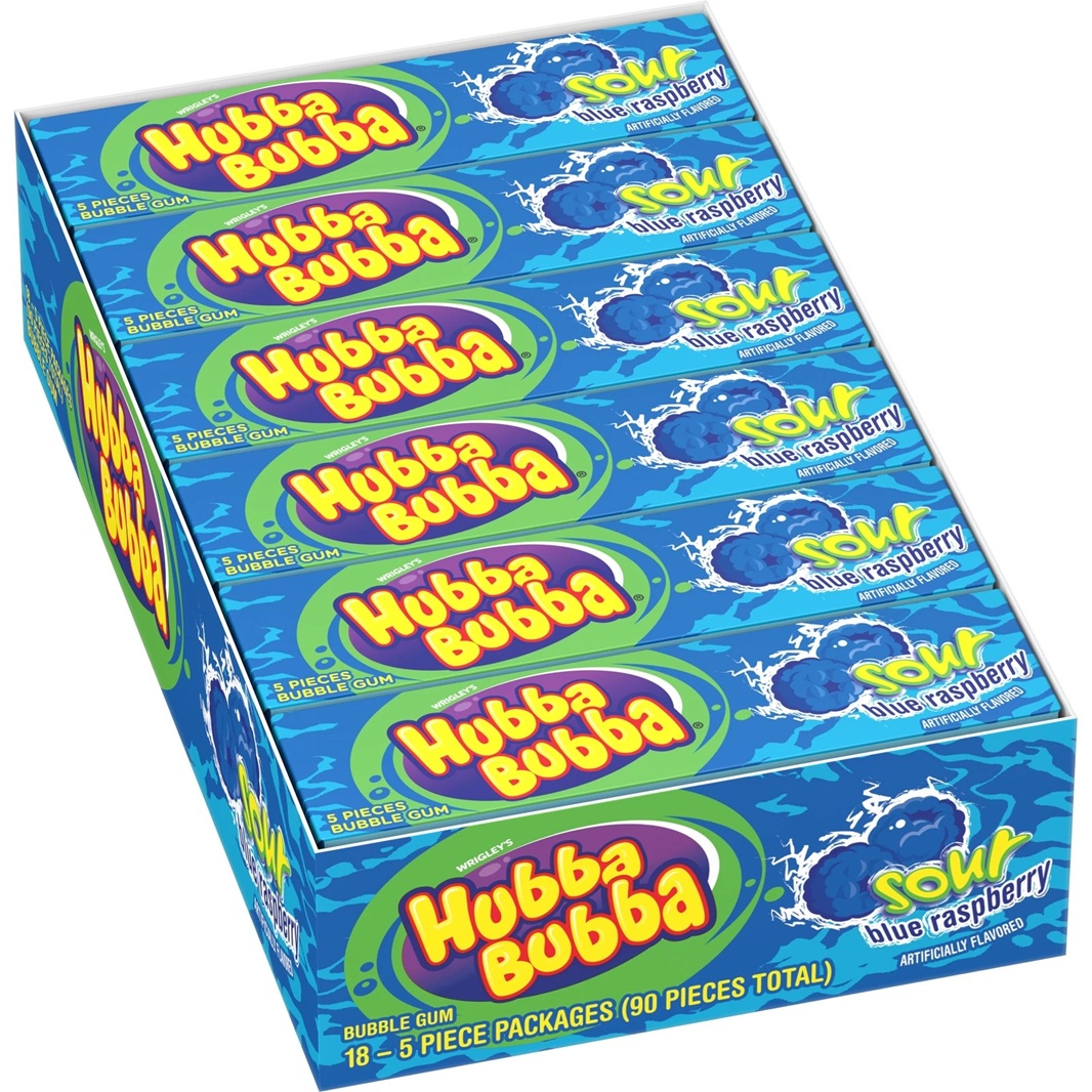 HUBBA BUBBA SOUR BLUE RASPBERRY