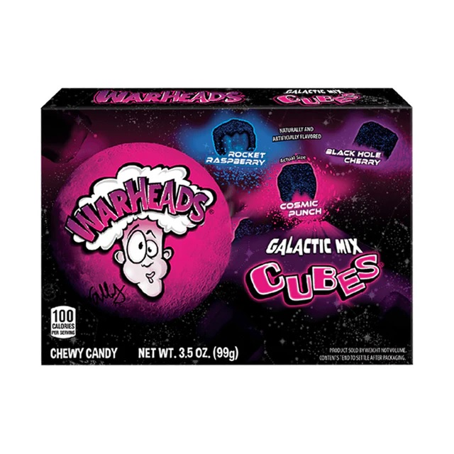 WARHEADS GALACTIC CUBES BOX